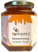 Bloemenhoning Europa - 500g - Honingwinkel - Vloeibare Honing in een Honingpot