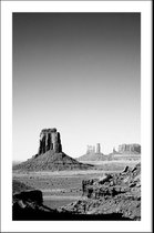 Walljar - Monument Valley Arizona - Muurdecoratie - Poster met lijst