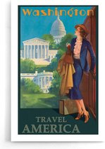 Walljar - Washington - Muurdecoratie - Poster