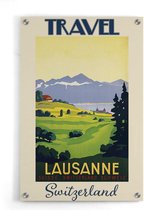 Walljar - Lausanne - Muurdecoratie - Plexiglas schilderij