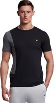 Lyle and Scott Colour Block Pocket casual t-shirt heren zwart