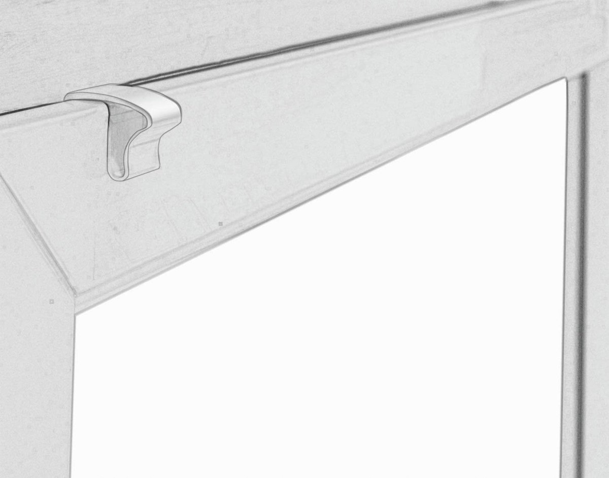 Support De Serrage PVC Pour Stores Vénitiens Alu Blanc Pack De 2 - HORNBACH