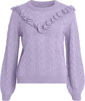 Vila Trui Vifeba O-neck Flounce Knit/ka 14073781 Pastel Lilac Dames Maat - S