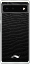 6F hoesje - geschikt voor Google Pixel 6 -  Transparant TPU Case - Black Beach #ffffff