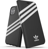 adidas Booklet Case PU kunstleer logo hoesje voor iPhone 11 - zwart
