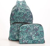 Eco Chic - Backpack - B36GN - Green - Paisley*