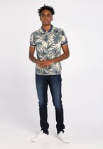 J&JOY - Poloshirt Mannen 20 Rain Forest Leaves