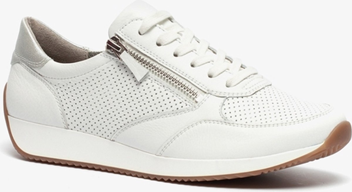 Jenny leren dames sneakers Wit Maat 41 Echt leer bol