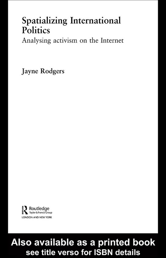 Spatializing International Politics - cover