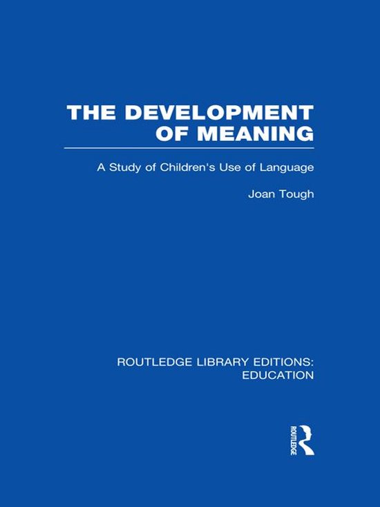 The Development of Meaning - cover