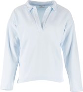 Penn & Ink Dames Sweater Lichtblauw maat L