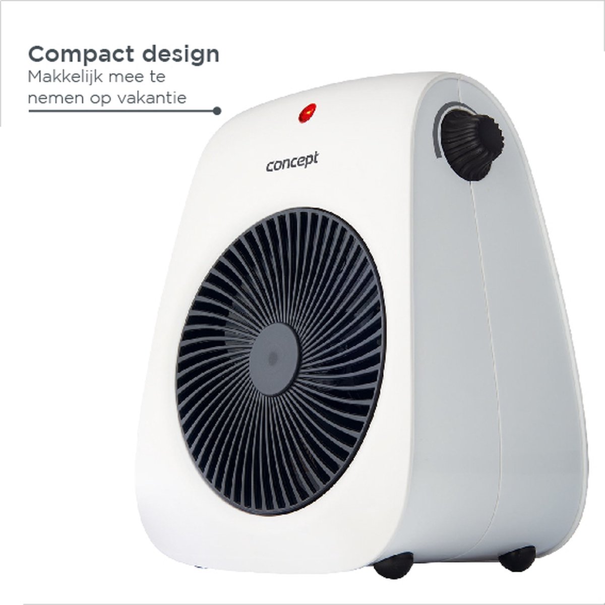 Concept VT7040 Ventilator – Met Warme Luchtstroom Functie – Ventileren en Verwarmen – Wit — afbeelding 4