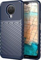 Nokia G20 Hoesje - Mobigear - Groove Serie - TPU Backcover - Blauw - Hoesje Geschikt Voor Nokia G20