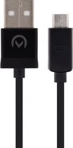 Mobilize Nylon USB-A naar Micro USB Kabel 1 Meter - Zwart