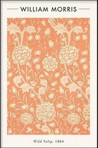 Walljar - William Morris - Wild Tulip - Muurdecoratie - Poster met lijst
