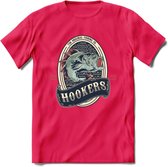 Vissen T-Shirt | Grappig Verjaardag Vis Hobby Cadeau Shirt | Dames - Heren - Unisex | Tshirt Hengelsport Kleding Kado - Roze - L