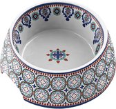 Tarhong voerbak hond moroccan melamine 18x18x7 cm 590 ml