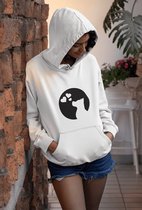 Dog Kisses Hoodie, Uniek Ontwerp Voor Hondenliefhebbers, Grappige Hoodie Cadeau Voor Uw Familie, Schattige Hond Eigenaar Geschenken, D004-067W, M, Wit