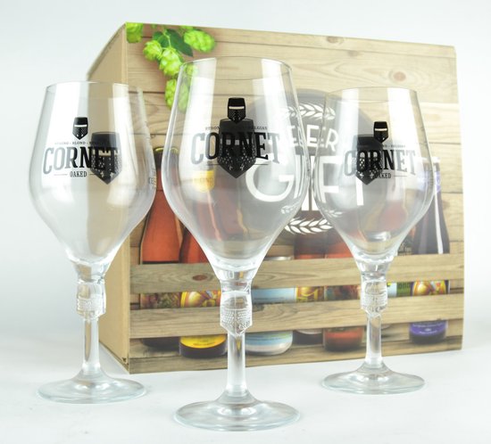 Cornet Colis bière - 33cl - Forfait bière avec 3 verres à bière + emballage  cadeau -... | bol.com