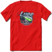 Vissen T-Shirt | Grappig Verjaardag Vis Hobby Cadeau Shirt | Dames - Heren - Unisex | Tshirt Hengelsport Kleding Kado - Rood - XL
