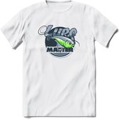 Vissen T-Shirt | Grappig Verjaardag Vis Hobby Cadeau Shirt | Dames - Heren - Unisex | Tshirt Hengelsport Kleding Kado - Wit - L