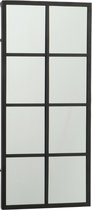 Dulaire Grote Wandspiegel Zwart Modern 45x100 cm