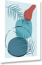 Akoestische panelen - Geluidsisolatie - Akoestische wandpanelen - Akoestisch schilderij AcousticBudget® - paneel in scandinavische kunst stijl - design 93 - 90x60 - Wanddecoratie -