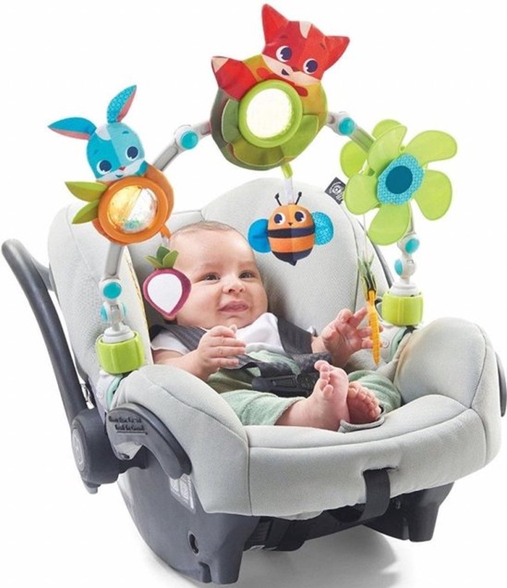 Tiny Love Muzikale Natuur Kinderwagen Boog, Babyboog, 0 maanden, Verstelbare Klemmen, Speelboog Kinderwagen, 8 Ontwikkelactiviteiten, Ondersteunt