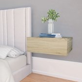 Decoways - Nachtkastjes 2 stuks 40x30x15 cm spaanplaat sonoma eikenkleurig