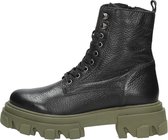 PS. POELMAN Dames veterschoenen Veterschoenen Hoog - zwart - Maat 41