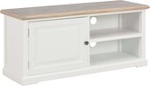 Decoways - Tv-meubel 90x30x40 cm hout wit