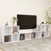 Decoways - 5-delige Tv-meubelset spaanplaat wit