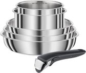 SEB COMPACT Set van 6 stuks Inox inductie L653S604