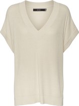 Vero Moda VMNEWLEXSUN SS V-NECK VEST GA Dames Trui - Maat M