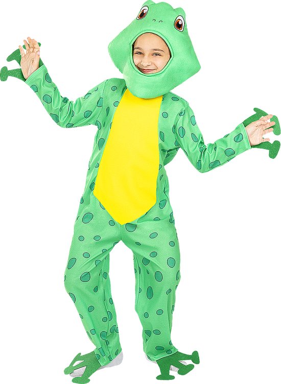 FUNIDELIA Kikker kostuum voor meisjes en jongens Dieren - jaar cm) - Groen