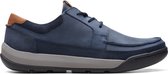 Clarks - Heren schoenen - Ashcombe Craft - G - blauw - maat 10,5