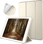 iPad Hoes 2018 - iPad 2017 Hoes Goud -iPad hoes 5e / 6e generatie - iPad hoes siliconen - iPad hoesje Soft smart cover - iPad 2018 Hoes - iPad 9.7 hoes - iPad hoesje Bookcase Trifold- Ntech