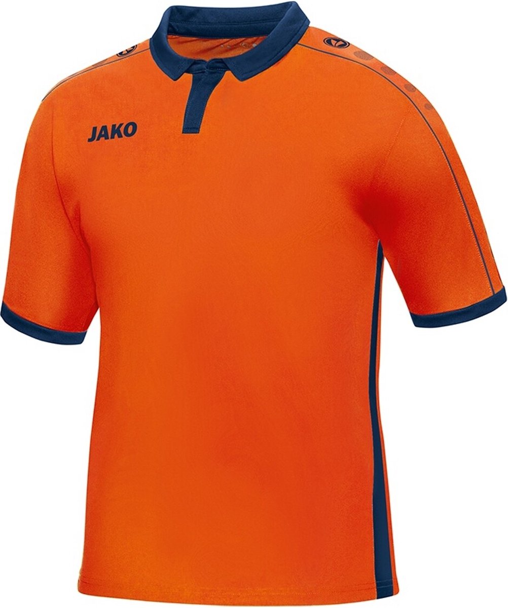 Jako Derby Shirt Korte Mouw - Flame / Marine | Maat: S