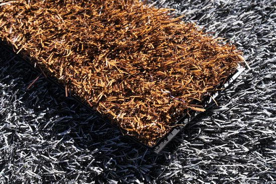 Kunstgras marron 2 x 4 mètres - 25 mm ✅ Production néerlandaise - Tapis de gazon déclaré le plus doux ✅ Perméable à l'eau | Jardin | Enfant | Animal