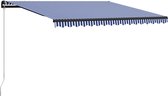Everest Luifel handmatig uittrekbaar 400x300 cm blauw en wit