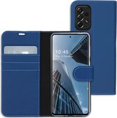 Accezz Wallet Softcase Booktype Samsung Galaxy A73 hoesje - Donkerblauw