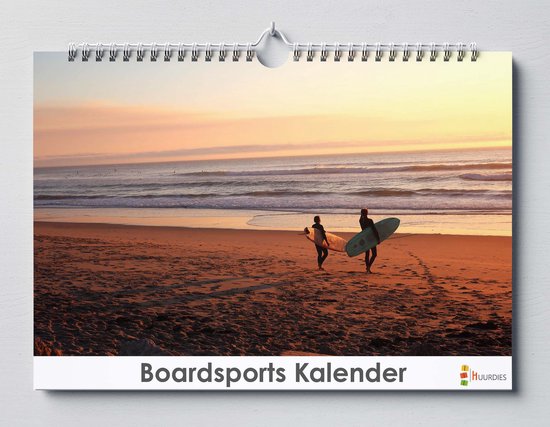 Boardsports verjaardagskalender | 35 X 24CM | Verjaardagskalender Boardsport | Alle Boardsports | Verjaardagskalender Volwassenen