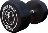 Gorilla Sports Dumbbell - 22,5 kg - Halter - Vaste dumbell - Gietijzer