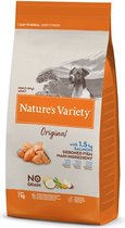 Natures variety original adult mini salmon no grain hondenvoer 7 KG.