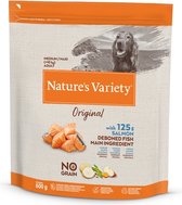 600 gr Natures variety original adult medium / maxi salmon no grain hondenvoer