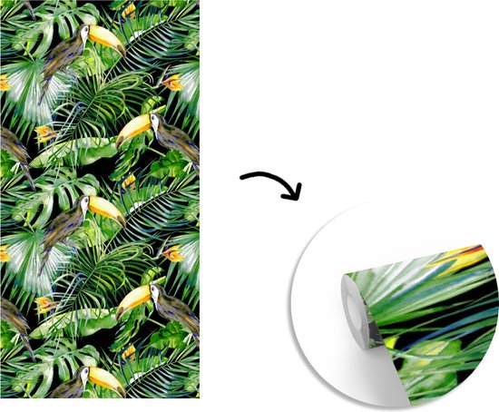 Papier Peint - Papiers Papier peint photo Toucan - Motifs - Plantes - Largeur 120 cm x Hauteur 240 cm