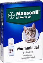 Mansonil All Worm Cat Ontworming - Kat - 2 tabletten