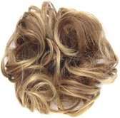 Haar Wrap, Brazilian hairextensions knotje bruin/blond 12/24#
