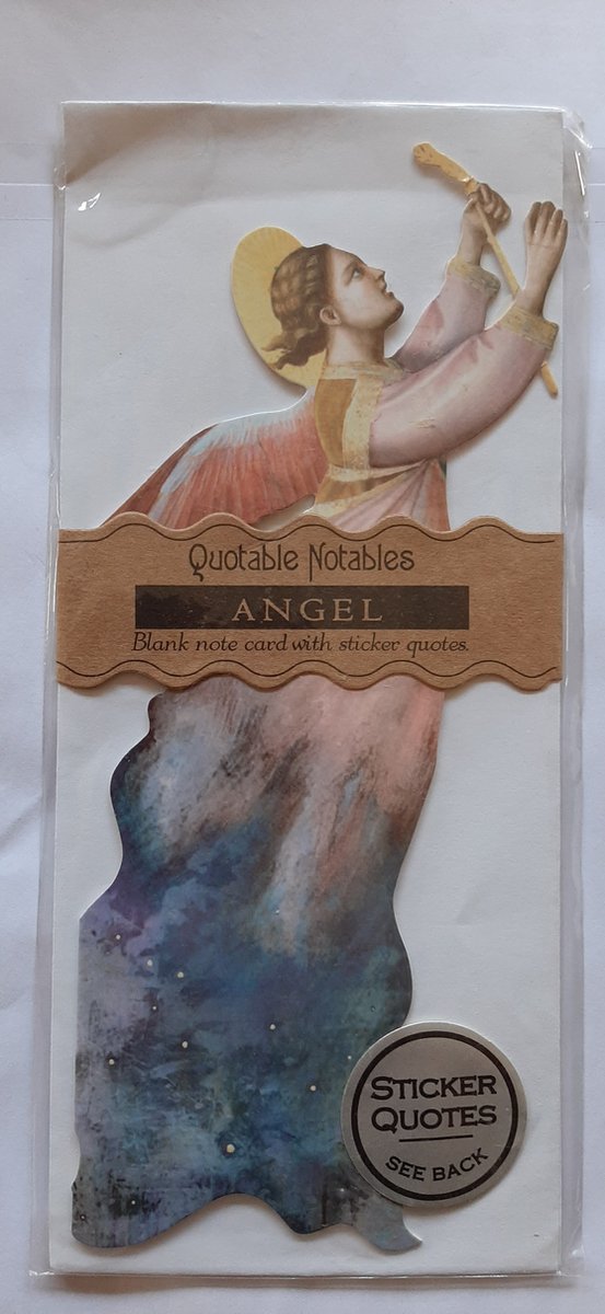 the unemployed philosophers guild angel engel quotable notes bedankt wenskaart - verjaardagskaart- ansichtkaart – felicitatiekaart met Envelop
