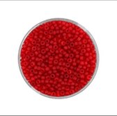 9660-314 Jap. Miyukirocailles - 2,2mm - transp.mat light siam - 12 gram
